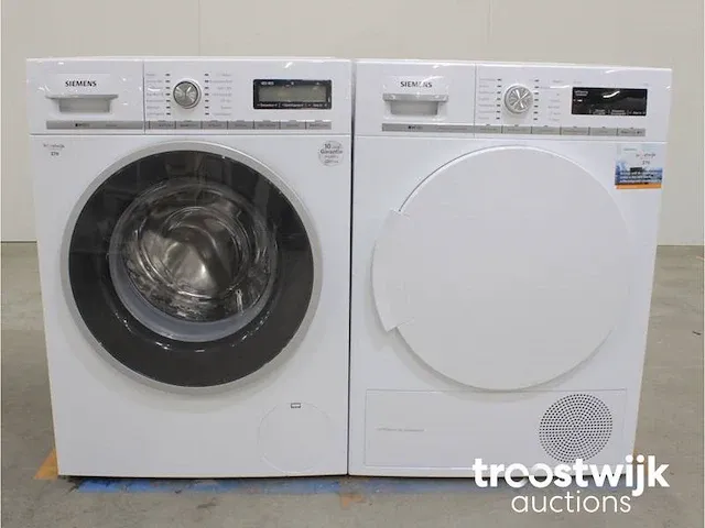 Iq800 isensoric wasmachine & siemens iq700 isensoric selfcleaning condenser droger - afbeelding 1 van  8