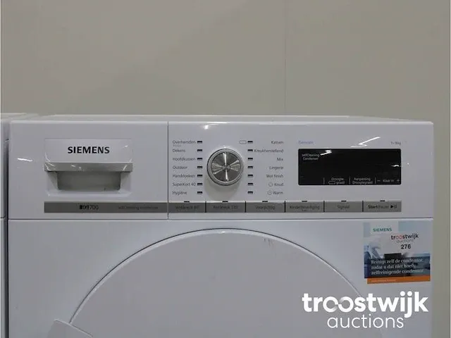 Iq800 isensoric wasmachine & siemens iq700 isensoric selfcleaning condenser droger - afbeelding 6 van  8