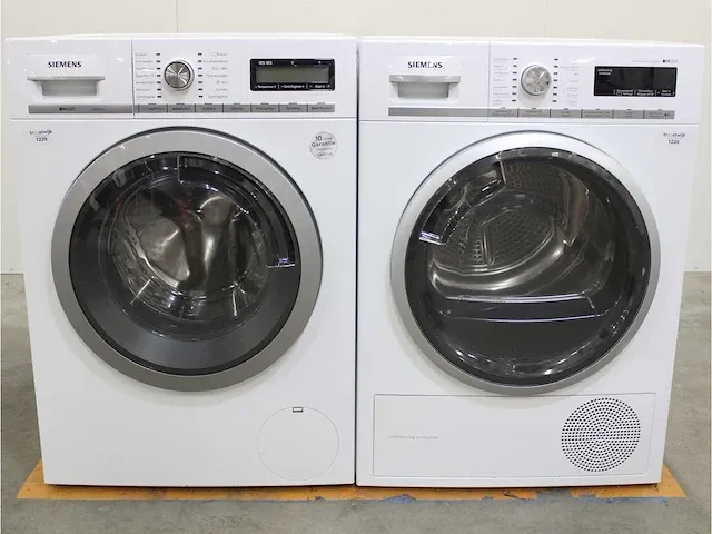 Iq800 isensoric wasmachine & siemens iq700 selfcleaning condenser droger - afbeelding 1 van  8