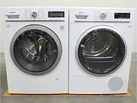 Iq800 isensoric wasmachine & siemens iq700 selfcleaning condenser droger - afbeelding 1 van  8