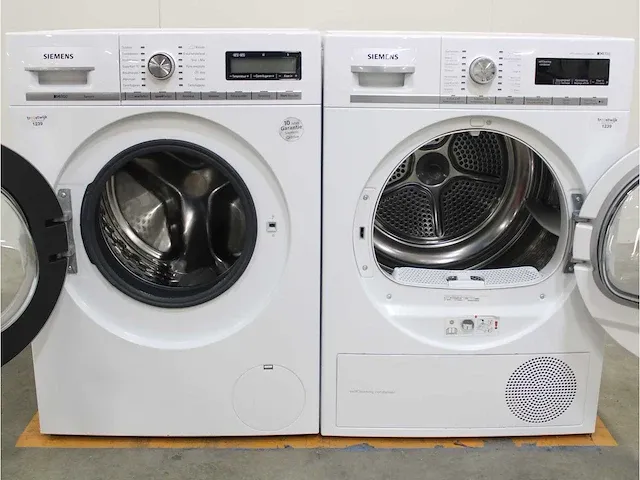 Iq800 isensoric wasmachine & siemens iq700 selfcleaning condenser droger - afbeelding 2 van  8