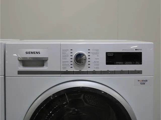 Iq800 isensoric wasmachine & siemens iq700 selfcleaning condenser droger - afbeelding 6 van  8