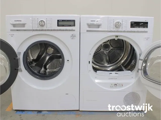 Iq800 isensoric wasmachine & siemens iq700 selfcleaning condenser droger - afbeelding 2 van  8