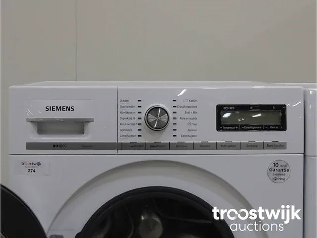 Iq800 isensoric wasmachine & siemens iq700 selfcleaning condenser droger - afbeelding 3 van  8