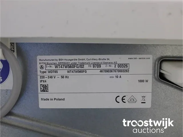 Iq800 isensoric wasmachine & siemens iq700 selfcleaning condenser droger - afbeelding 8 van  8