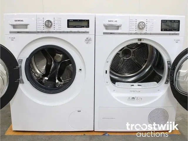 Iq800 isensoric wasmachine & siemens iq700 selfcleaning condenser droger - afbeelding 2 van  8
