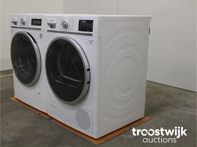 Iq800 isensoric wasmachine & siemens iq700 selfcleaning condenser droger - afbeelding 7 van  8