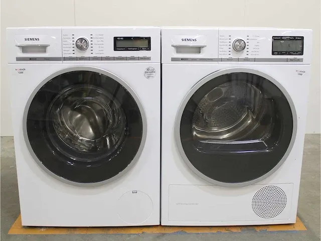 Iq800 isensoric wasmachine & siemens iq800 isensoric selfcleaning condenser droger - afbeelding 1 van  8