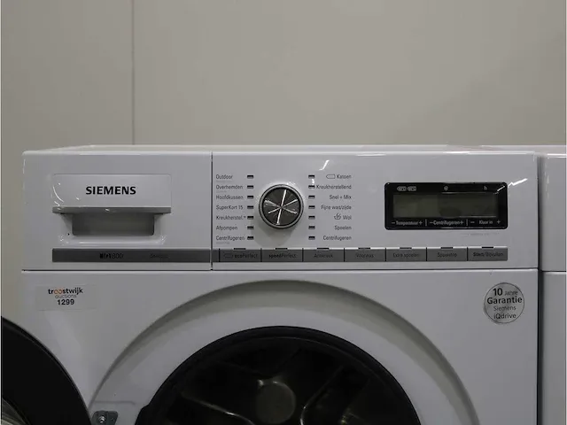 Iq800 isensoric wasmachine & siemens iq800 isensoric selfcleaning condenser droger - afbeelding 3 van  8