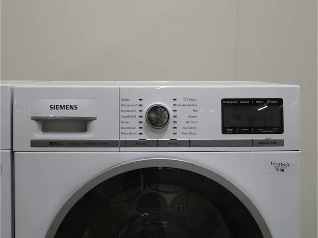 Iq800 isensoric wasmachine & siemens iq800 isensoric selfcleaning condenser droger - afbeelding 6 van  8