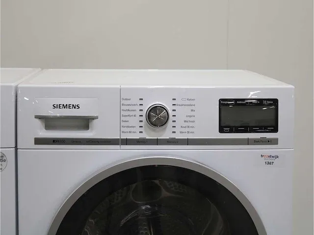 Iq800 isensoric wasmachine & siemens iq800 isensoric selfcleaning condenser droger - afbeelding 6 van  8