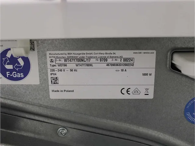 Iq800 isensoric wasmachine & siemens iq800 isensoric selfcleaning condenser droger - afbeelding 8 van  8