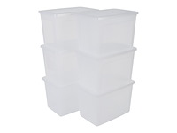 Iris clearbox opbergbox 70l kunststof transparant set van 6 - afbeelding 1 van  4