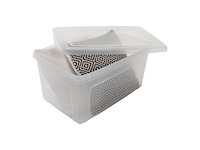 Iris clearbox opbergbox 70l kunststof transparant set van 6 - afbeelding 2 van  4