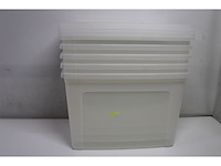 Iris clearbox opbergbox 70l kunststof transparant set van 6 - afbeelding 3 van  4