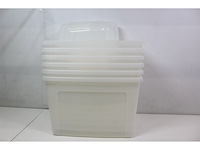 Iris clearbox opbergbox 70l kunststof transparant set van 6 - afbeelding 3 van  3