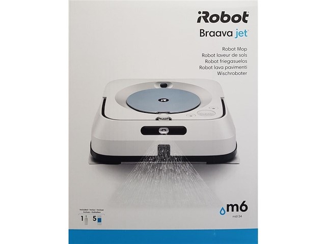 Irobot braava 2 in 1 vloerreiniger en dweilrobot voor het hele huis + wifi nica wit - afbeelding 3 van  5