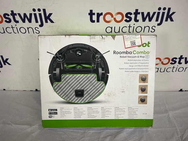 Irobot® roomba® combo 1138 robotstofzuiger met dweilfunctie - afbeelding 2 van  2