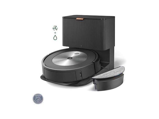 Irobot roomba combo j5+ robotstofzuiger met dweilfunctie - objectdetectie en vermijding - leegstation - ideaal voor huisdieren - j5578 - afbeelding 1 van  2