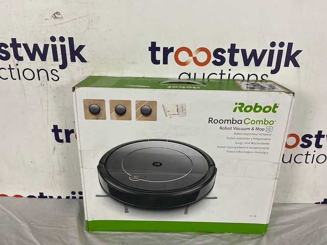 Irobot roomba combo r1138 - robotstofzuiger - wifi - zuigt & dweilt - afbeelding 2 van  2