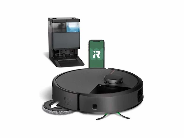 Irobot roomba® plus 505 combo robot + autowash™ dock - robotstofzuiger met dweilfunctie - zwart - n1850 - afbeelding 1 van  2