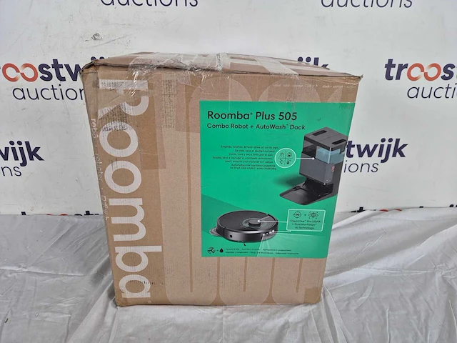 Irobot roomba® plus 505 combo robot + autowash™ dock - robotstofzuiger met dweilfunctie - zwart - n1850 - afbeelding 2 van  2