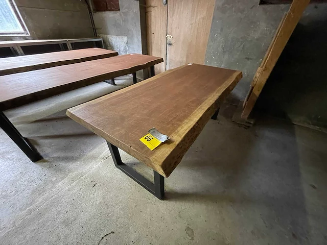 Iroko tafel 2200x850x70mm - afbeelding 1 van  3