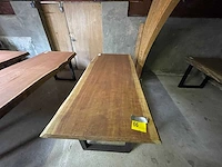 Iroko tafel 2200x850x70mm - afbeelding 2 van  3