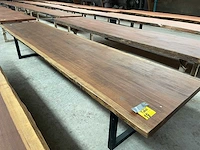 Iroko tafel 4000x900x65mm - afbeelding 1 van  3