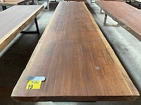 Iroko tafel 4000x900x65mm - afbeelding 2 van  3