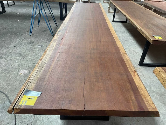 Iroko tafel 4400x1000x65mm - afbeelding 2 van  3