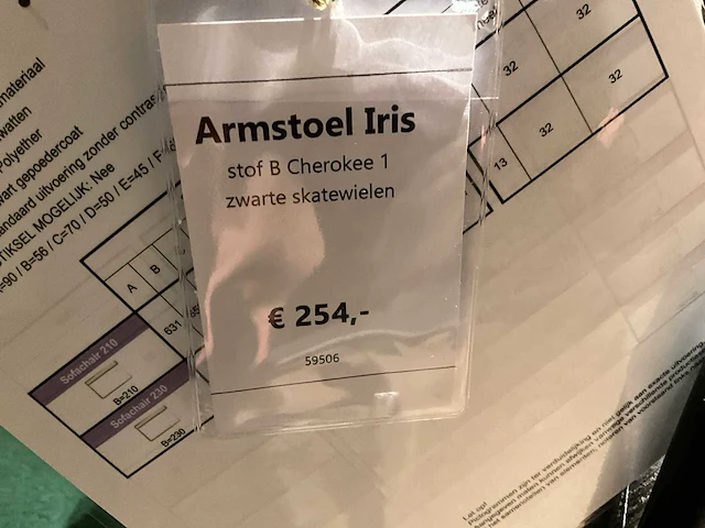 Irus verrijdbare eetkamerstoel (6x) - afbeelding 7 van  7