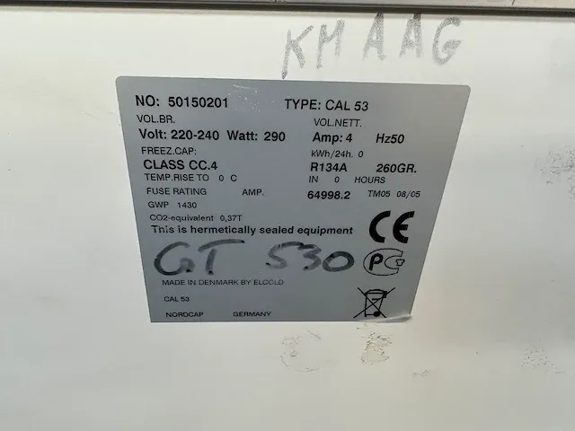 Isa gt 530 / cal 53 vrieskist - afbeelding 14 van  17