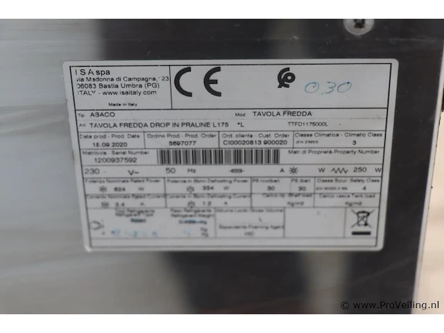 Isa italy saladette model tavola fredda - afbeelding 6 van  11