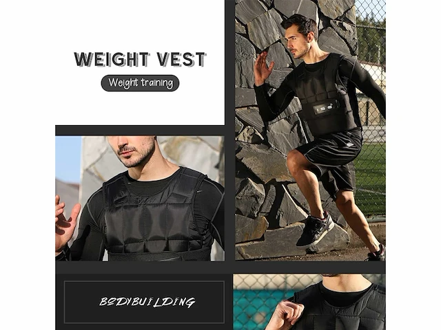Ise sy3002 verstelbaar gewichtsvest voor gewichtstraining bodybuilding - afbeelding 3 van  4