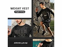 Ise sy3002 verstelbaar gewichtsvest voor gewichtstraining bodybuilding - afbeelding 3 van  4