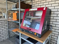 Isel icp 4030 cnc freesmachine + voorraad steunzool halffabrikaat v.v. pneumatische luchtafzuigingsklep, machinetafel en stelling - afbeelding 21 van  25