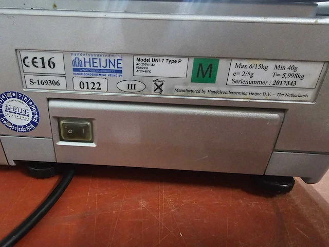 Ishida - uni-7 p - weegschaal - afbeelding 6 van  6