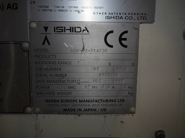 Ishida - afbeelding 2 van  11