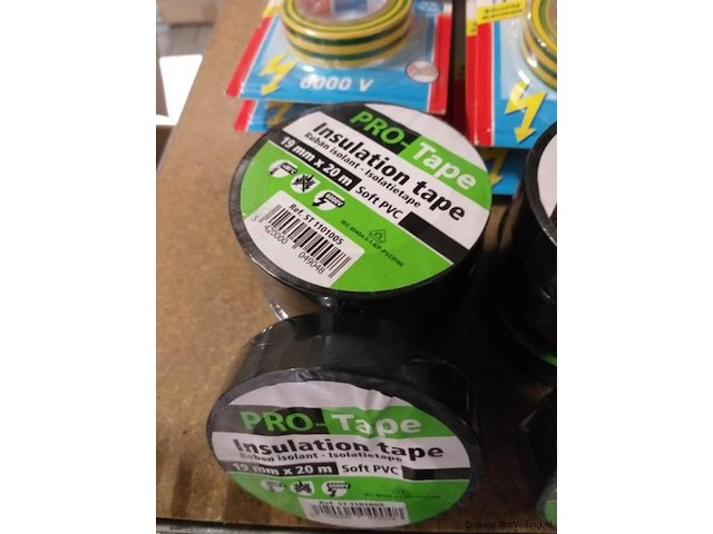 Isolatie tape - ca. 60 rolletjes - afbeelding 2 van  4