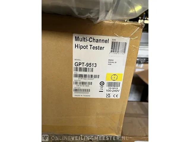 Isolatiemeter, stootspanningstester gw instek, gpt-9513 - afbeelding 6 van  6