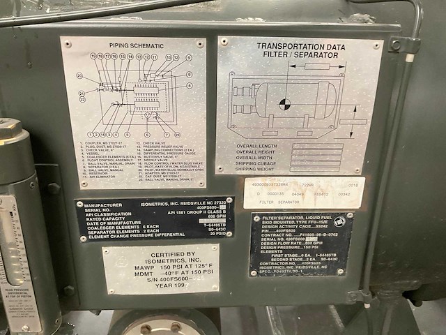 Isometric filter seperator liquid - afbeelding 8 van  8