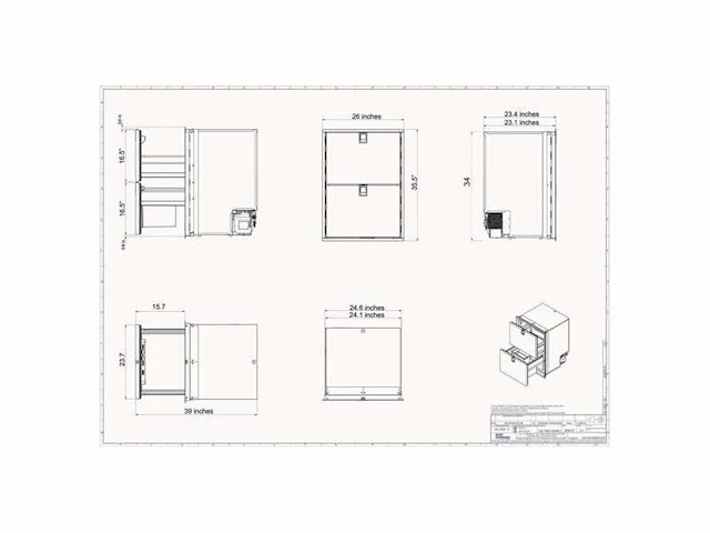 Isotherm dr160 2 drawer freezer 12/24v 160l stainless steel - 3160bc1c0000 - afbeelding 5 van  6