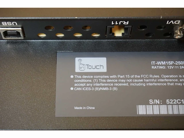 It - wm15p - lcd monitor 15" met touchscreen (12x) - afbeelding 4 van  7