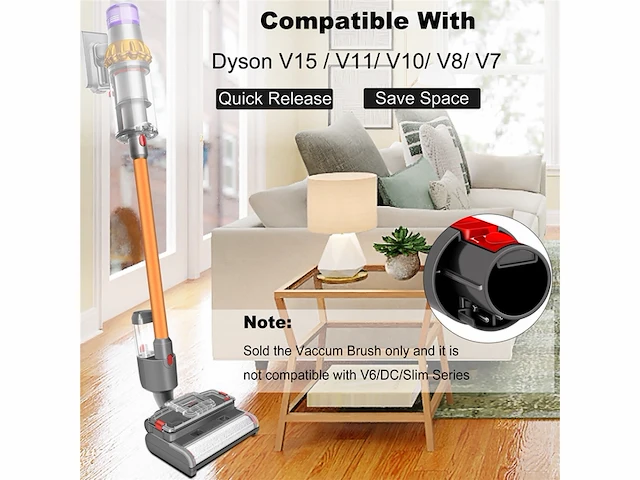 Italdos wet & dry veegborstel voor dyson v15 v11 v10 v8 v7 - afbeelding 2 van  4