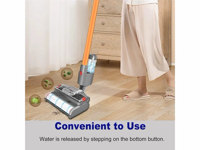 Italdos wet & dry veegborstel voor dyson v15 v11 v10 v8 v7 - afbeelding 3 van  4