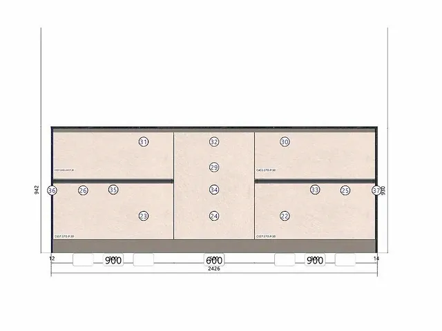 Italiaans design keuken - dea22 argilla beton look zandkleur - afbeelding 10 van  24