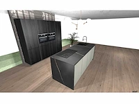 Italiaans design keuken - evolve sahara soft mat / legno zwart hout structuur - afbeelding 18 van  23