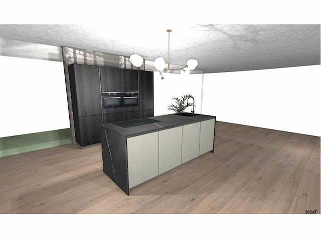 Italiaans design keuken - evolve sahara soft mat / legno zwart hout structuur - afbeelding 22 van  23