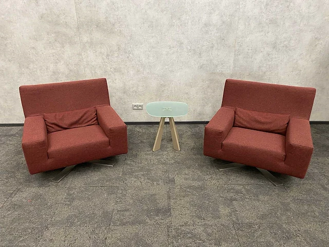 Italiaanse design lounge set - mauve - afbeelding 15 van  18